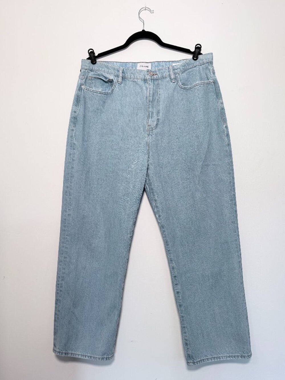 Frame Denim Le Jane Cropped High-Rise Straight-Leg Jeans - Size 32